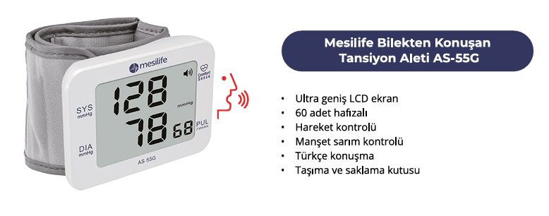 Otomatik Bilekten ler Dijital Tansiyon Aleti AS-55G